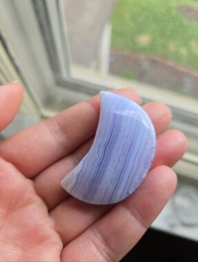 Blue Lace Agate Moon